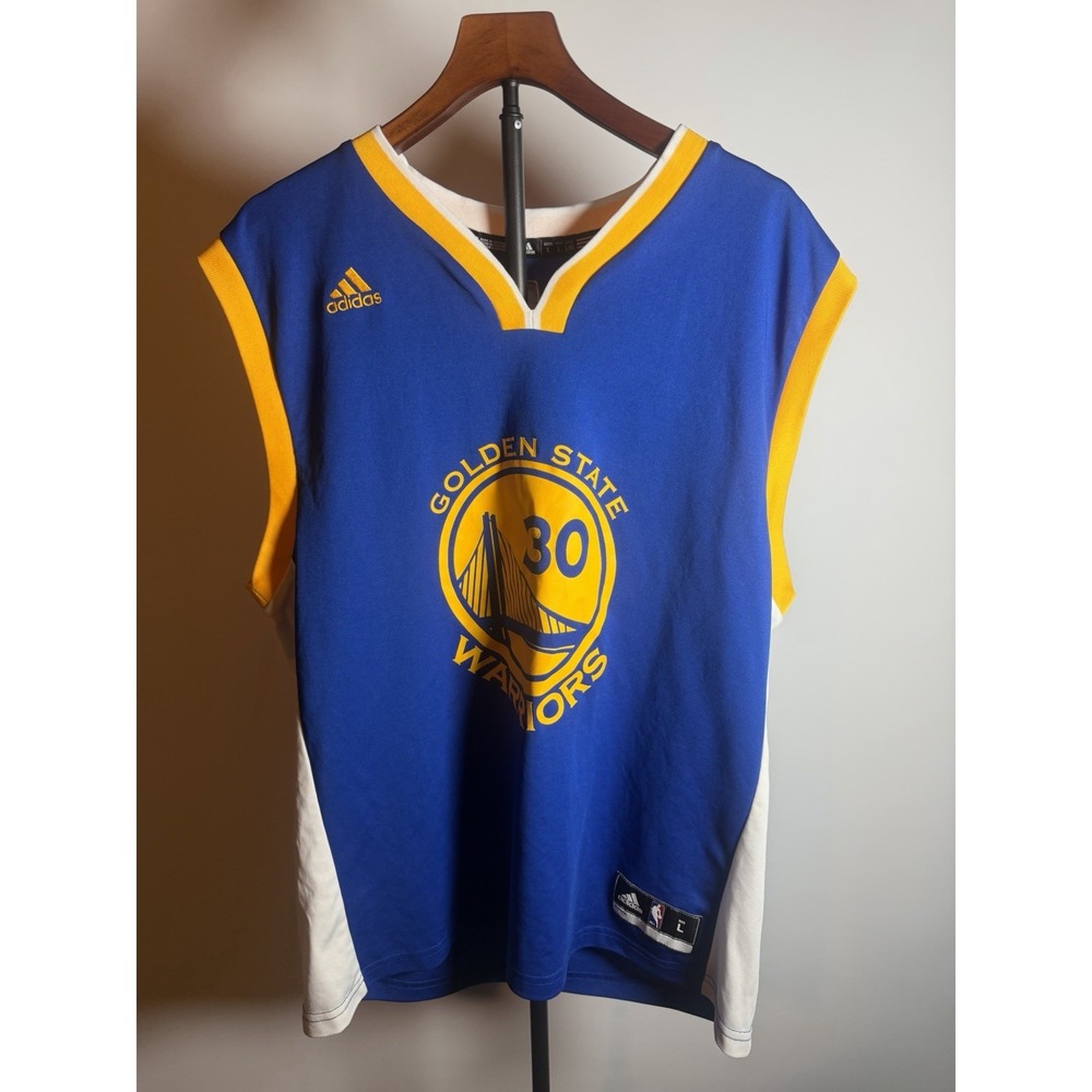 Authentic Stephen Curry Golden State Warriors NBA Jersey.  Adidas Size Large
